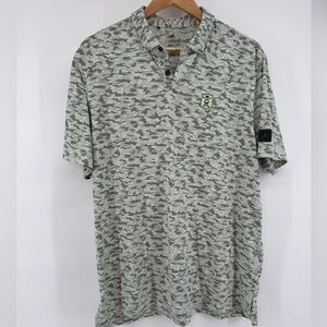 adidas Go-To Camo-Print Men's Short Sleeve Golf Polo Shirt Size Large